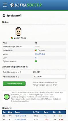 Ultrasoccer Fußball-Manager - Screenshot 2