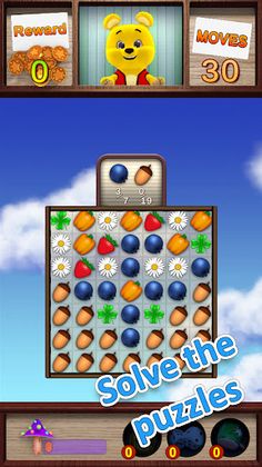 Winnie the bear Match 3. - Screenshot 1