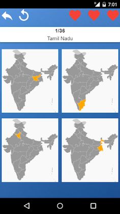 States of India - maps, capita - Screenshot 3