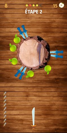 knife and apple game - Screenshot 2