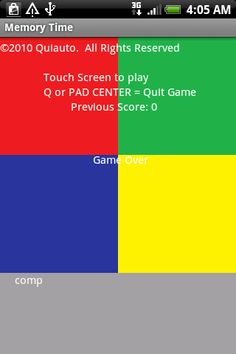 Memory Time - Screenshot 1