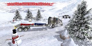 Winter Snow Pickup Truck Drive - Screenshot 1