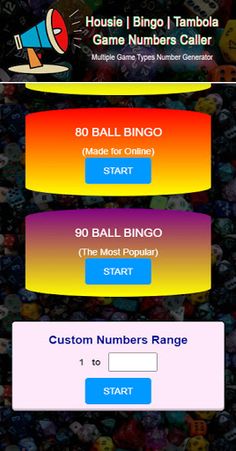 Housie RandomNumbersGenerator - Screenshot 3