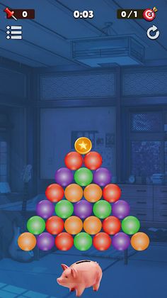 Pop bubbles. Catch coins. - Screenshot 1