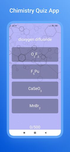 Chemical Formula Quiz - Screenshot 3