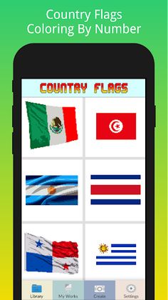 Flag Country Coloring ByNumber - Screenshot 1
