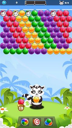 Bubbles: Racoon Rescue Bubble  - Screenshot 1