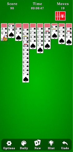 Spider Solitaire - Screenshot 2