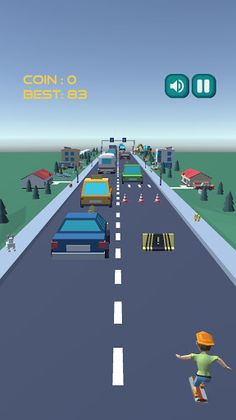 Flying Skateboard - Screenshot 2