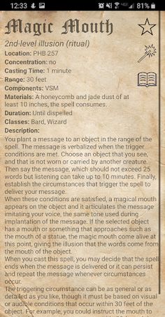 D&D Spellbook 5e - Screenshot 4