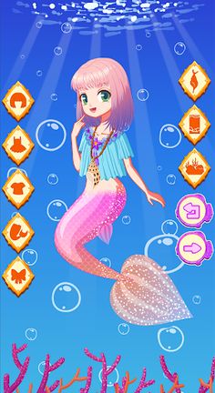 Mermaid Princess Dress Up Salo - Screenshot 3