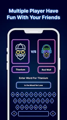 Hangman Glow Word Puzzle Games - Screenshot 4
