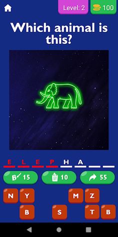 Guess Neon Animal Game - Screenshot 3