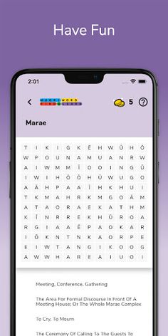 Maori Word Find - Screenshot 3