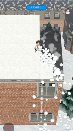 Roof Snow Avalanche 3D - Screenshot 3