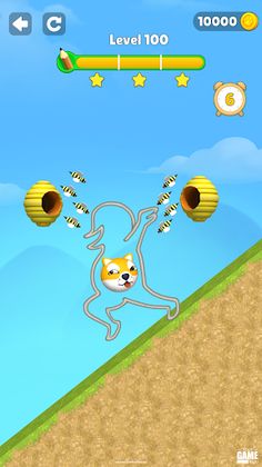 Doge vs Bee 3D: Draw to Save - Screenshot 3