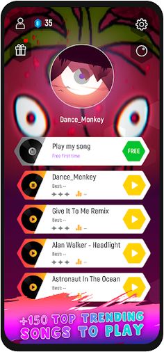 Mr TomatoS Music Tiles Hop Run - Screenshot 2