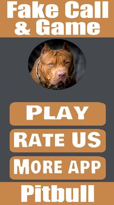 Fake Call Pitbull Game - Screenshot 1