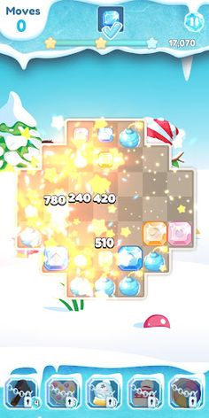 Winter Frozen Season Gem Blast - Screenshot 3