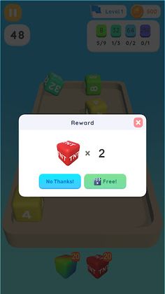 2048 Chain Cube: Merge Cube 3D - Screenshot 4