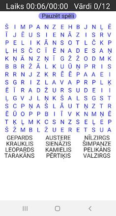 Vārdu meklēšana - krustvārdu m - Screenshot 3