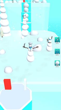 Snowman Race - Screenshot 1