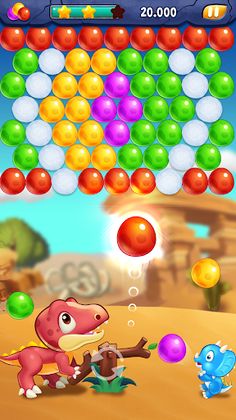 Dino bubble pop Island - Screenshot 2