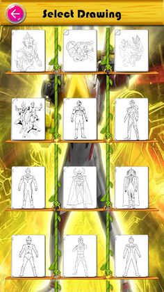 coloring Ultraman Zero Cosmos - Screenshot 1