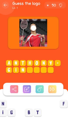 guess world badminton players - Screenshot 3