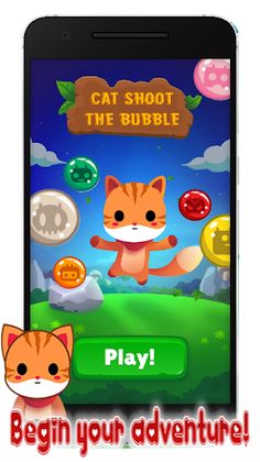 Bubble Shooter Little Cat - Screenshot 1