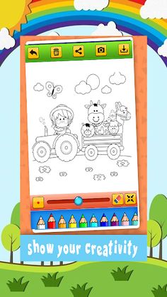 Farm Vilage Coloring Book - Screenshot 4