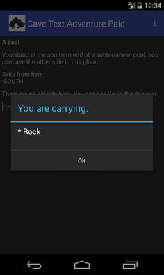 Cave Text Adventure Paid - Screenshot 3
