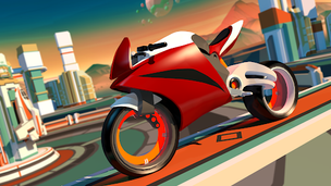 Gravity Rider: Space Bike Race - Screenshot 2