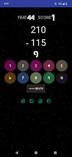 60 Second Math Subtract Game - Screenshot 2