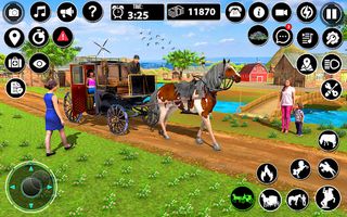 Horse Cart Taxi Transport Game - Screenshot 3