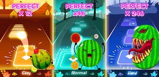Watermelon Tiles Hop - Screenshot 1