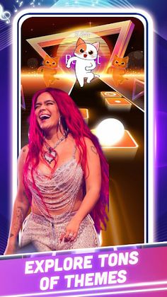 Karol G Tiles Hop Game - Screenshot 3