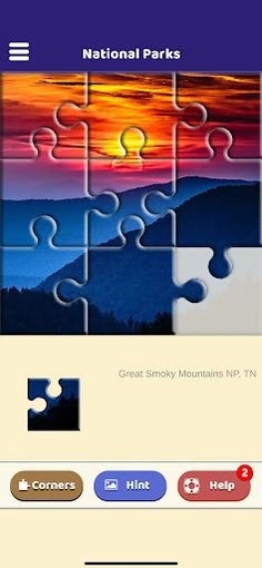 National Parks Puzzle - Screenshot 1