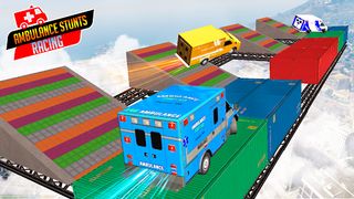 Ambulance Car Stunt Mega Ramp - Screenshot 2