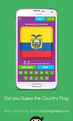 Guess the Country Flag Quiz - Screenshot 1