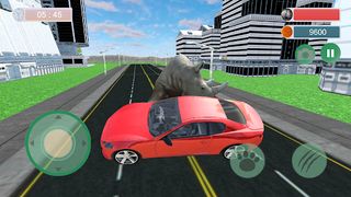 Wild Rhinoceros City Attack 3D - Screenshot 2
