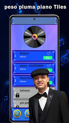 Peso Pluma Piano juego tiles - Screenshot 2