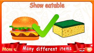 Kids Games: Edible-Inedible - Screenshot 3