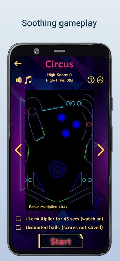 Neon Pinball : Relaxing - Screenshot 4