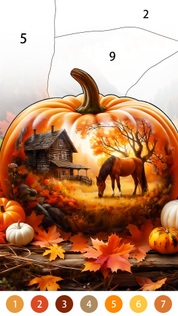Golden Autumn: Color by Number - Screenshot 3
