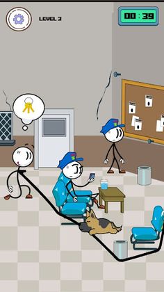 Stickman Thief Puzzle troll - Screenshot 3