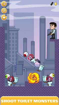 Eye Attack: Toilet Monster War - Screenshot 2