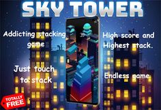 Sky Tower - Stack Endless Game - Screenshot 2