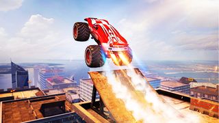 Mega Truck Rooftop Stunt Games - Screenshot 2