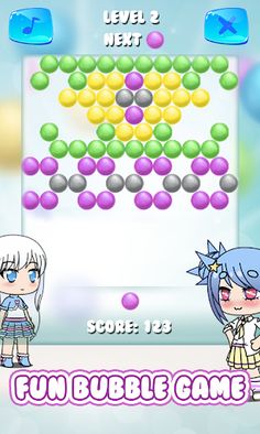 Kawaii Gacha Bubble Shooter - Screenshot 2